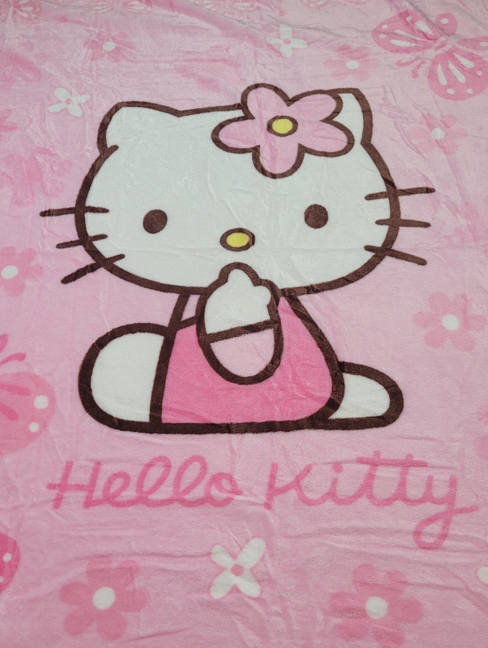 Hello Kitty Pink Character Blanket